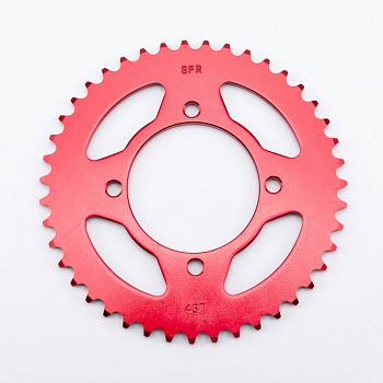 Звезда ведомая SFR 420 43T Pitbike 125-190 4x92x76 Red