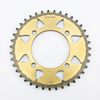 Звезда ведомая 420 39T сталь, закаленные зубья Pitbike 125-190 4x92x76