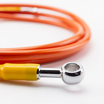 Шланг гидравлический тормозной (армированный) L=2000 d=10мм оранжевый